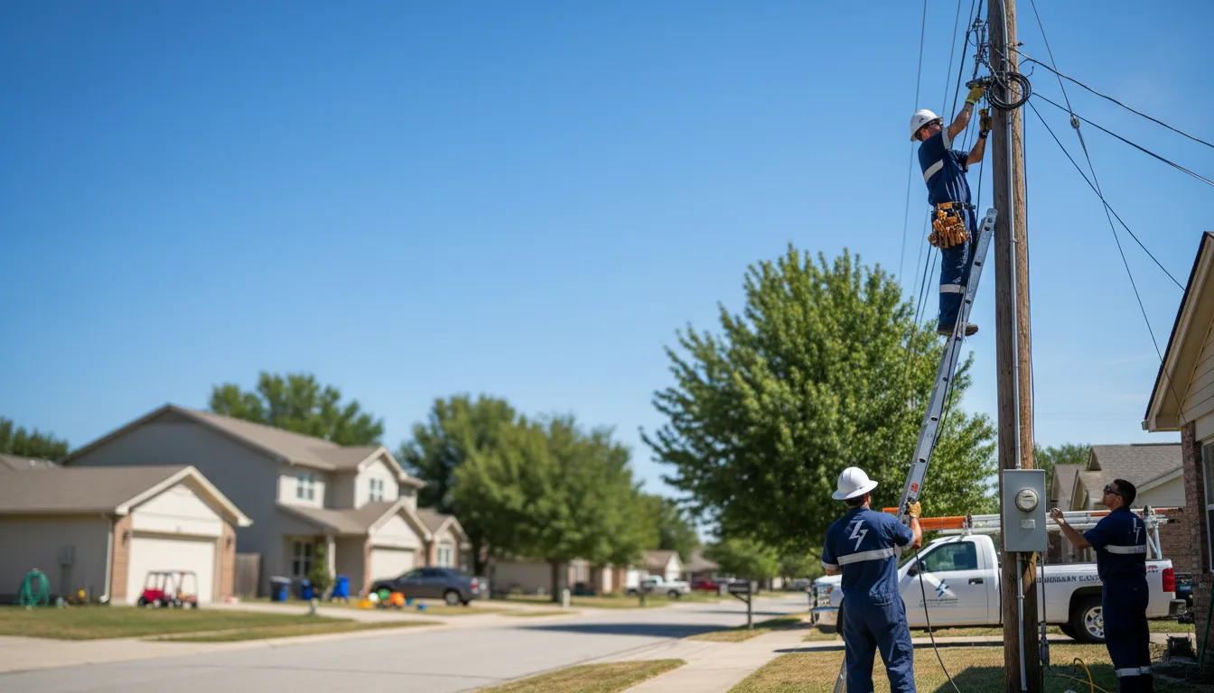 Residential electrician providing installation services in Viola, WI